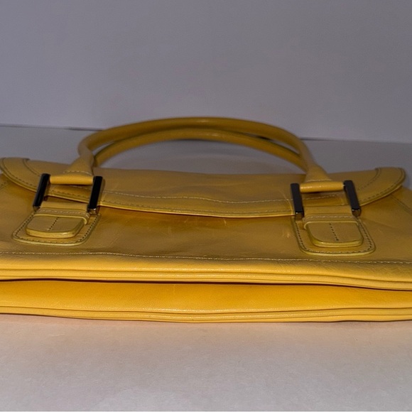 Nordstrom Chic Yellow retro Handbag - Picture 11 of 11